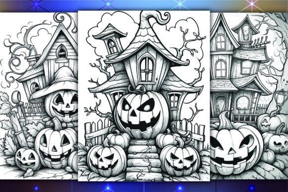 Halloween Coloring Books with Full Master Resell Rights