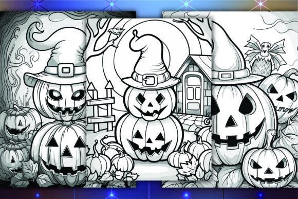 Halloween Coloring Books with Full Master Resell Rights