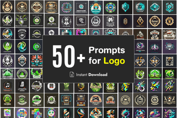 50 Midjourney Prompts for Logo Design