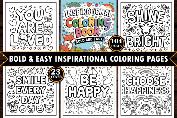 Bold and Easy Bundle Coloring Book – 1082 Pages to Color