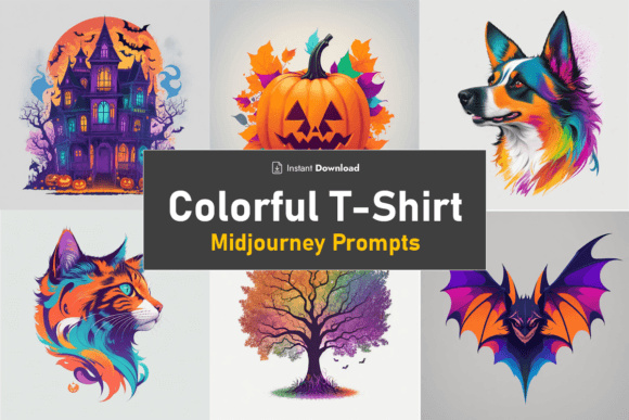 Colorful T-Shirt Midjourney Prompts