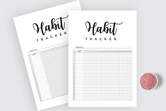 Habits Tracker Daily, Weekly, Monthly