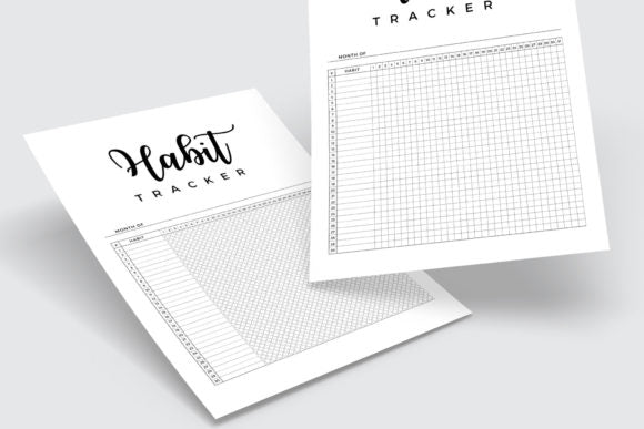 Habits Tracker Daily, Weekly, Monthly